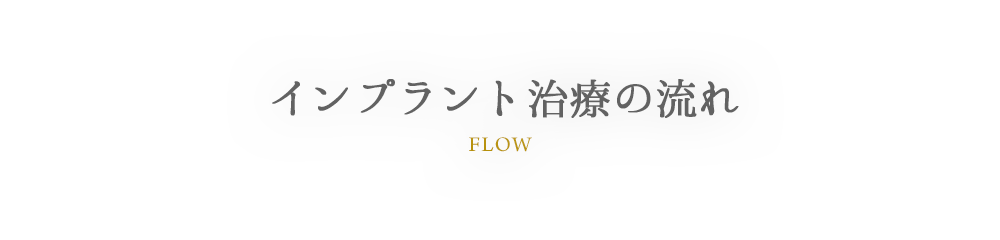 FLOW インプラント治療の流れ