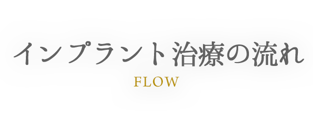 FLOW インプラント治療の流れ