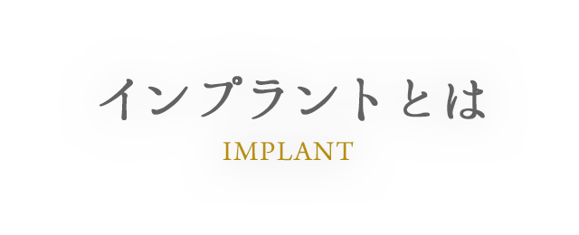 IMPLANT インプラントとは